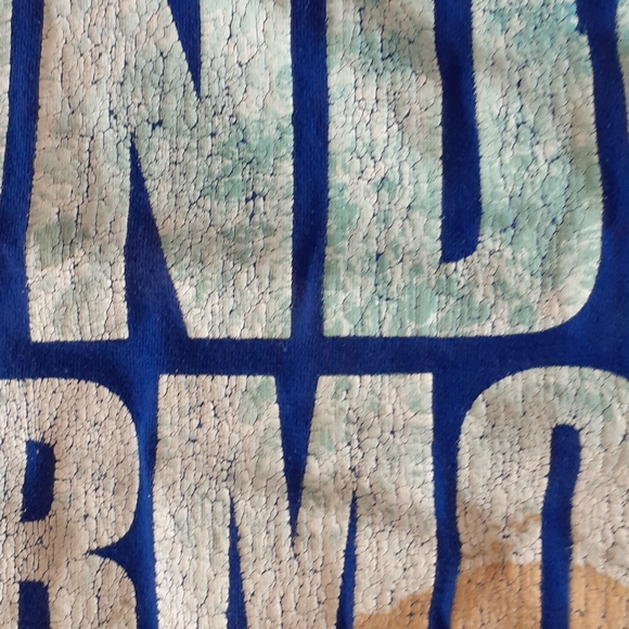 Under Armour Heatgear loose Rare Cracked Tee Shirt Size Xlarge - Picture 3 of 6